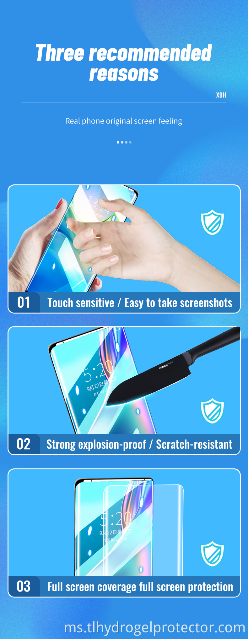 Tuoli X9h Uv Hd Curing Protector Film 4